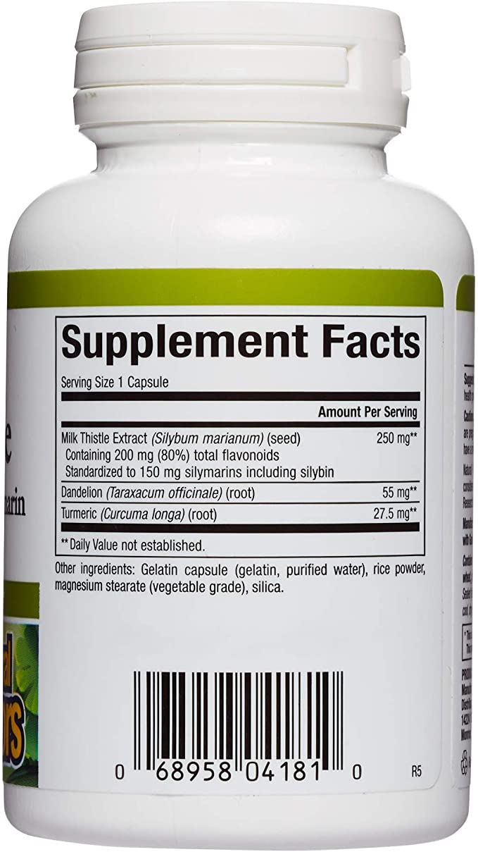 Natural Factors Milk Thistle Extract, 250 mg, 90 Capsules