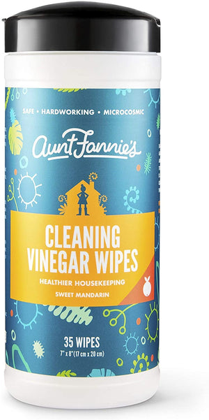 Aunt Fannie's Vinegar Cleaning Wipes, 35 Count (Sweet Mandarin)