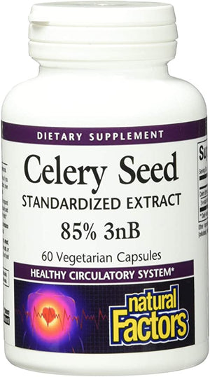 Natural Factors Celery Seed Extract, 60 Vegetarian Capsules