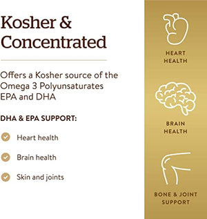 Solgar Kosher Omega-3 675 mg, 50 Softgels - Cardiovascular, Joint & Cellular Health - Omega-3 Fatty Acids EPA & DHA