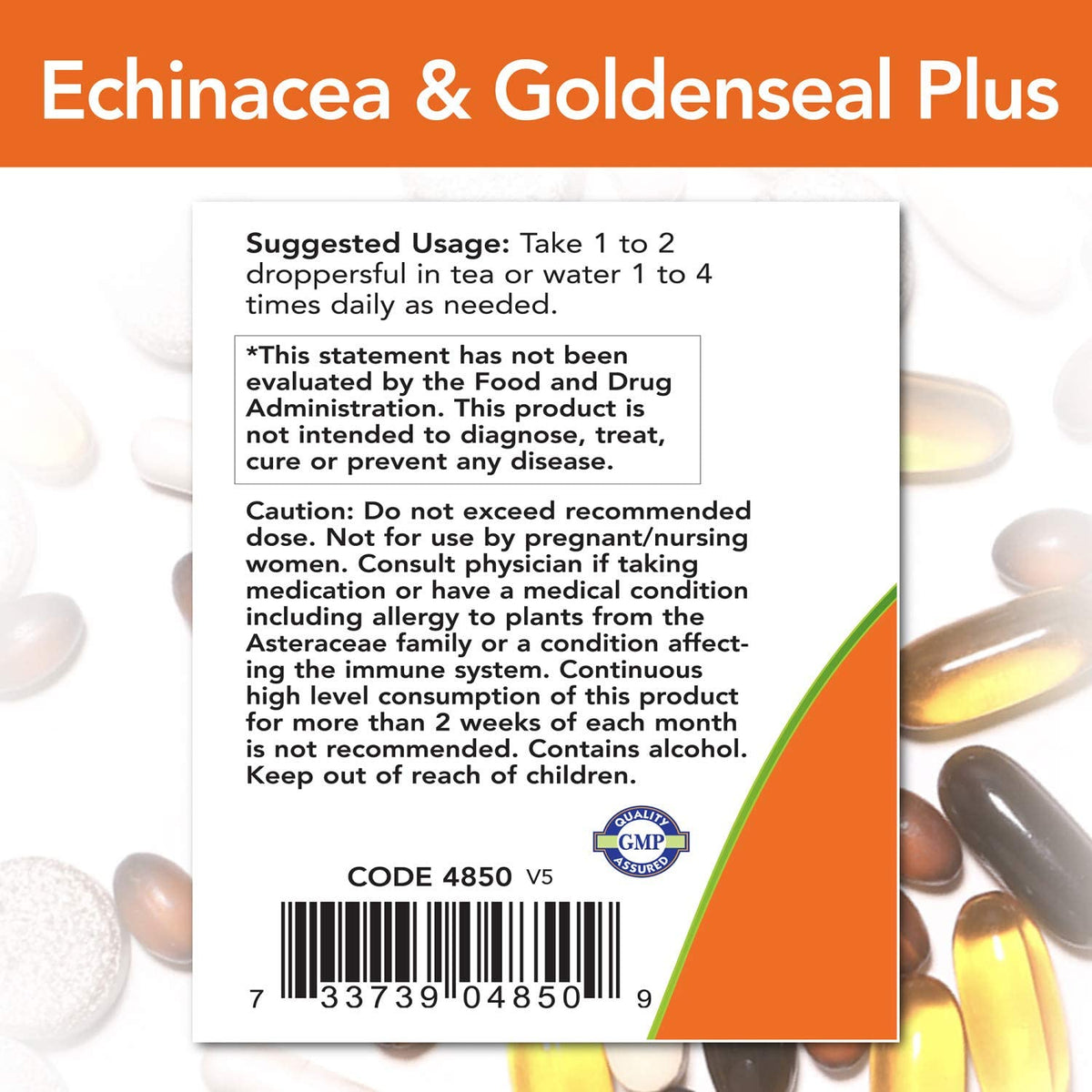 NOW Foods Echnacea & Goldenseal Plus, 2 fl oz