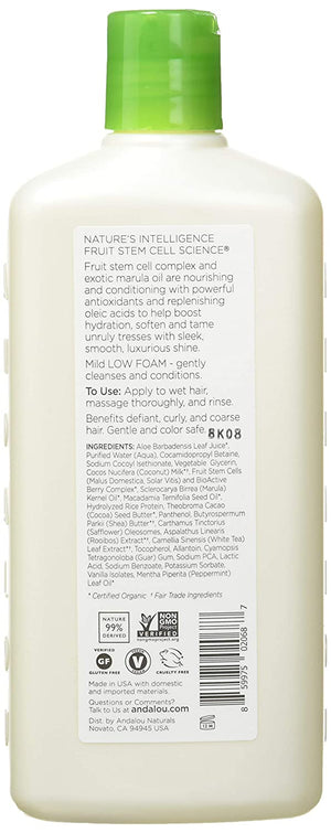 Andalou Naturals Silky Smooth Exotic Marula Oil Shampoo, 11.5 fl oz