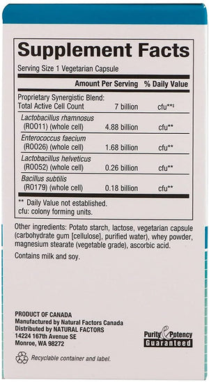 Natural Factors ReliefBiotic™, 7 billion cells, 30 Vegetarian Capsules