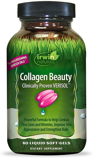 Irwin Naturals Collagen Beauty, 80 Liquid Softgels