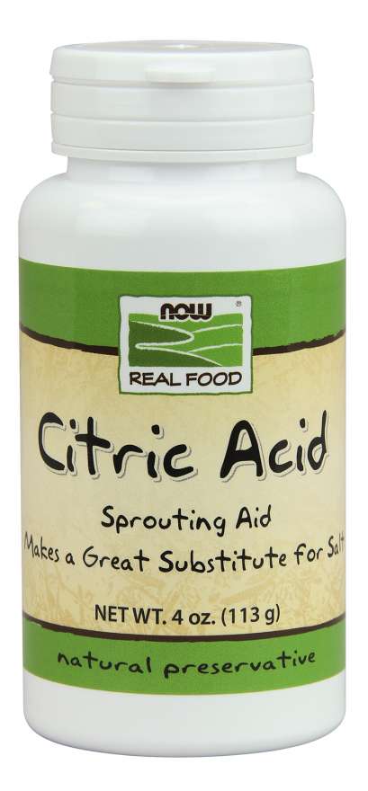 NOW Real Food Citric Acid, 4 oz