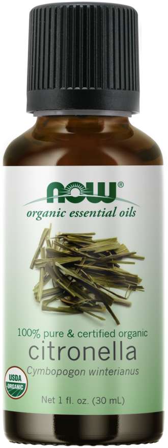 NOW Foods Organic Essential Oils Citronella, 1 fl oz