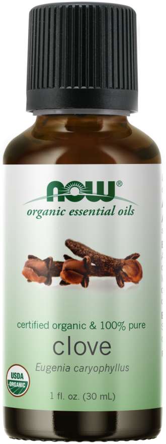 NOW Foods Organic Essential Oils Clove, 1 fl oz