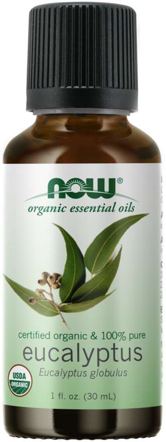 NOW Foods Organic Essential Oils Eucalyptus, 1 fl oz