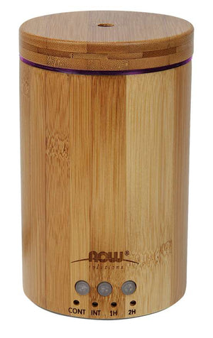 NOW Solutions Real Bamboo Ultrasonic Oil Diffuser, 1 Diffuser