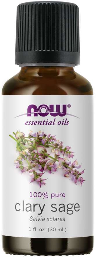 NOW Essential Oils Clary Sage, 1 fl oz