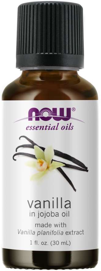 NOW Foods Essential Oils Vanilla in Jojoba Oil, 1 fl oz