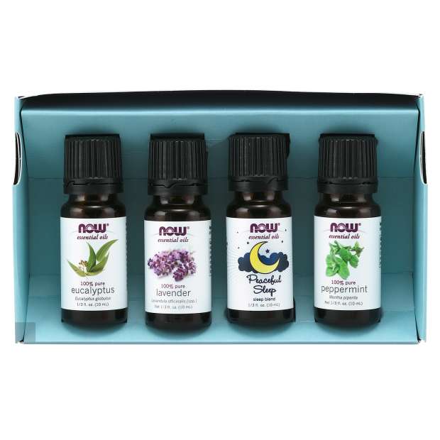 NOW Foods Solutions® Let There Be Peace &amp; Quiet Relaxing Essential Oils Kit, 1 Kit