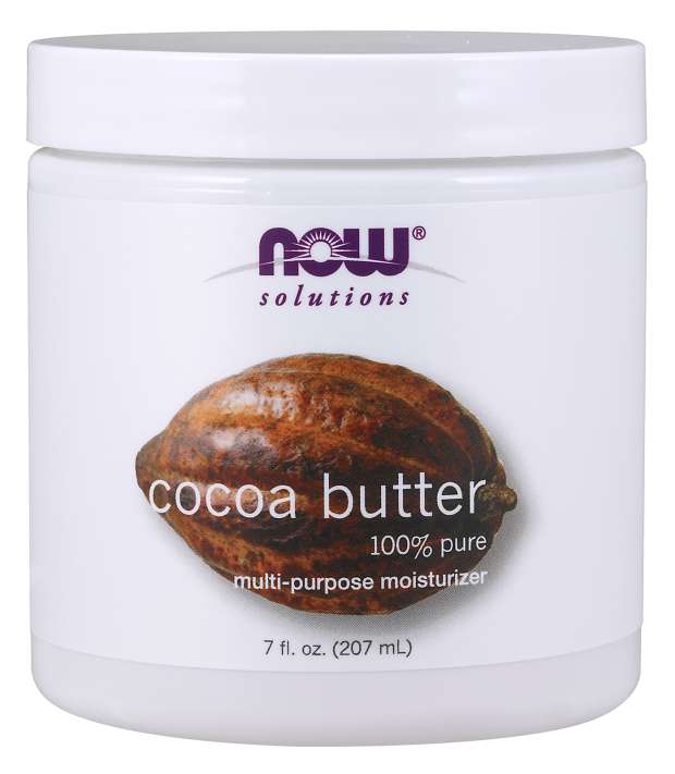 NOW Foods Solutions Cocoa Butter, 7 fl oz