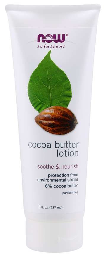 NOW Foods Solutions Cocoa Butter Lotion, 8 fl oz