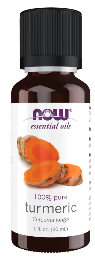 NOW Foods Essential Oils, Tumeric Essential Oil, Soothing, Uplifting, Balancing, 100% Pure, Child-Resistant Cap, 1-Ounce