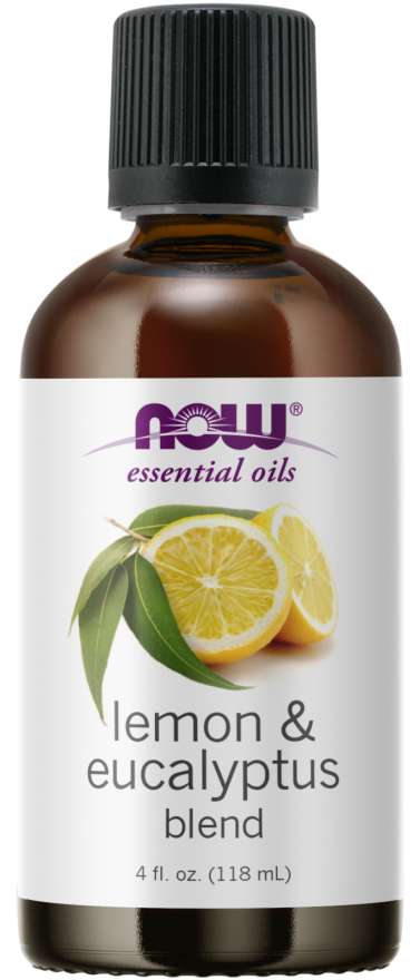 NOW Foods Essential Oils Lemon & Eucalyptus Oil Blend, 4 fl oz