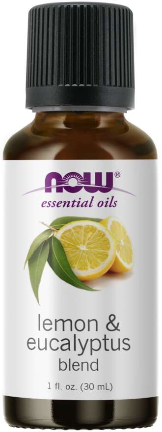 NOW Essential Oils Lemon & Eucalyptus Blend, 1 fl oz