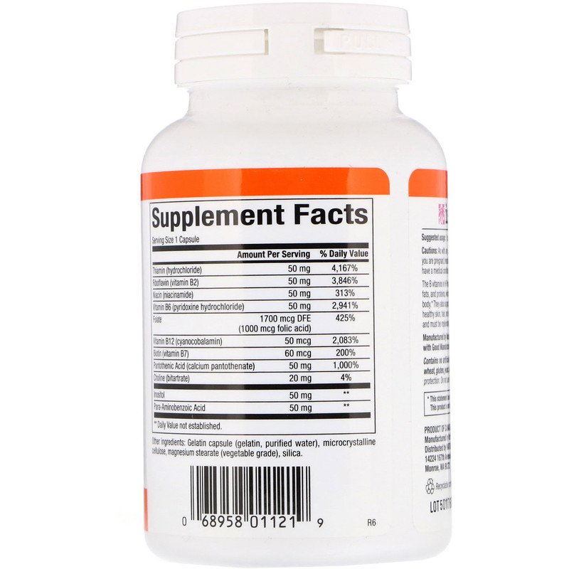 Natural Factors Hi Potency B Complex, 90 Capsules