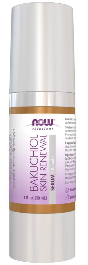 NOW Solutions Bakuchiol Skin Renewal Serum, 1 fl oz