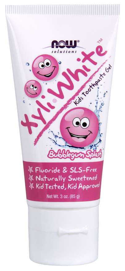 NOW Solutions Xyli White™ Kids Toothpaste Gel Bubblegum Splash, 3 oz
