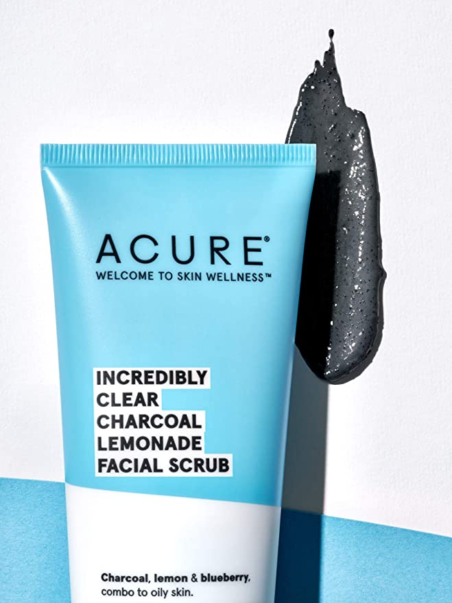 Acure Incredibly Clear Charcoal Lemonade Facial Scrub, 4 fl oz