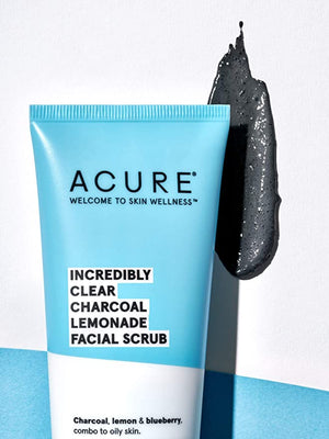 Acure Incredibly Clear Charcoal Lemonade Facial Scrub, 4 fl oz