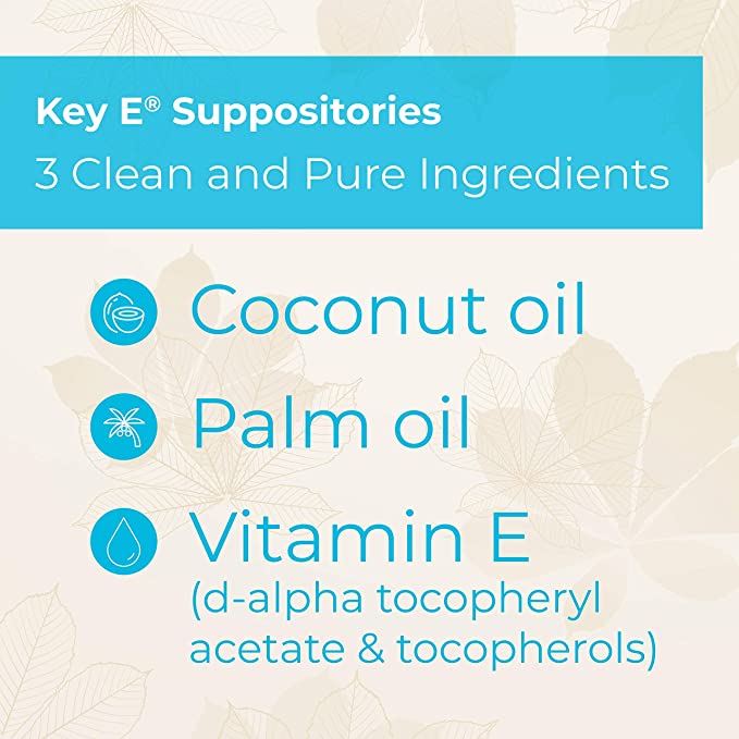 Carlson Key-E® Natural Vitamin E Suppositories, 24 Suppositories