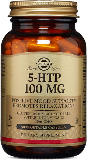 Solgar 5-HTP, 100 mg, 90 Vegetable Capsules
