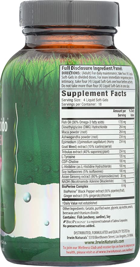 Irwin Naturals Steel Libido® For Women, 75 Liquid Softgels