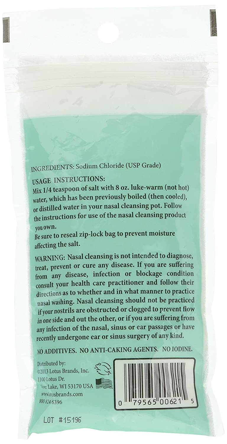 Ancient Secrets Nasal Cleansing Pot Salt Non Iodized Pure Salt, 8 Oz