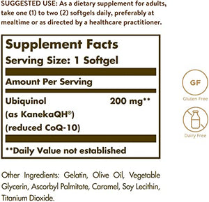 Solgar Ubiquinol, Reduced CoQ-10, 200 mg, 30 Softgels