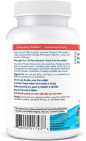 Nordic Naturals DHA, Strawberry - 90 Soft Gels - 830 mg Omega-3 - High-Intensity DHA Formula for Brain & Nervous System Support - Non-GMO - 45 Servings