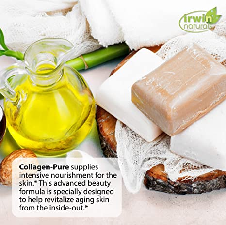 Irwin Naturals Deep Tissue Collagen-Pure - 80 Liquid Softgels - Intense Nourishment for The Skin - 2,000 mg of Hydrolyzed Collagen - 16 Total Servings