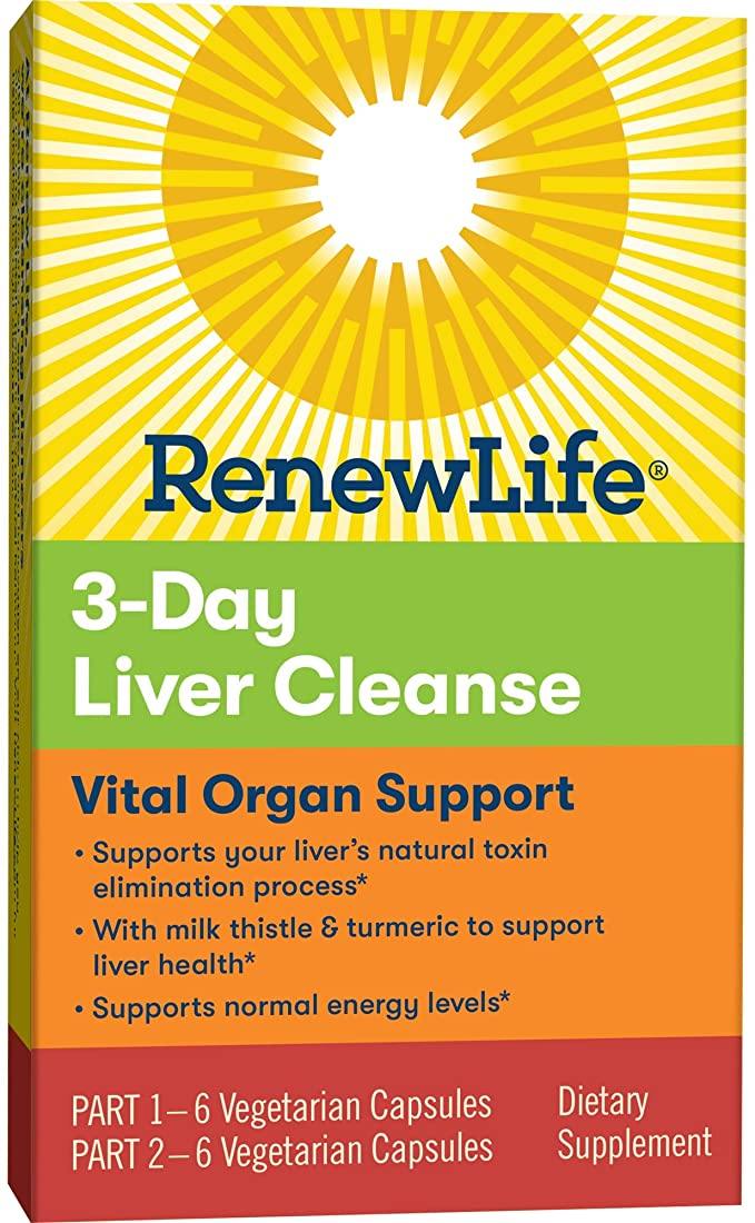 Renew Life Adult Cleanse - 3-Day Liver Cleanse - Vital Organ Support - 2-Part, 3-Day Program - Gluten, Dairy &amp; Soy Free - Discount Nutrition Store