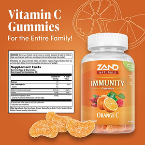 Zand Orange C Gummies Immune Boost, 60 Gummies