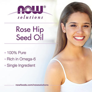 NOW Solutions 100% Pure Rose Hip Seed Oil, 4 fl oz