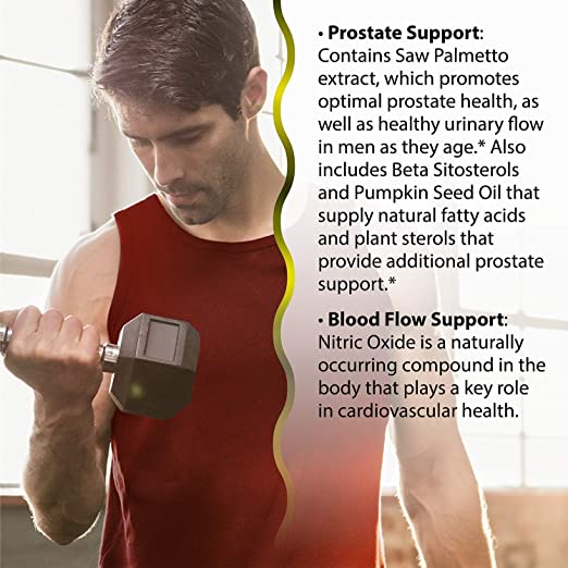 Irwin Naturals Prosta-Strong RED with Nitric Oxide Boosters - Prostate Health Support - Saw Palmetto, Lycopene, Pumpkin Seed &amp; More - 80 Liquid Softgels