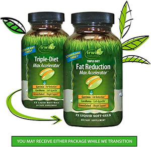 Irwin Naturals Triple-Diet Max Accelerator™, 72 Liquid Softgels