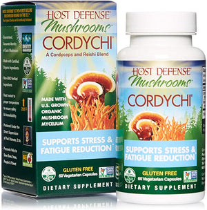 Host Defense Organic Mushrooms™ CordyChi®, 60 Vegetarian Capsules