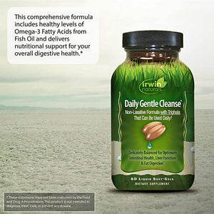 Irwin Naturals Daily Gentle Cleanse, 60 Liquid Softgels
