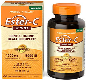 American Health Ester-C® with D3 Bone and Immune Health Complex, 60 Tablets