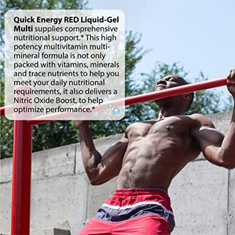 Irwin Naturals Quick Energy RED Liquid-Gel Multi with Nitric Oxide Booster - 72 Liquid Softgels