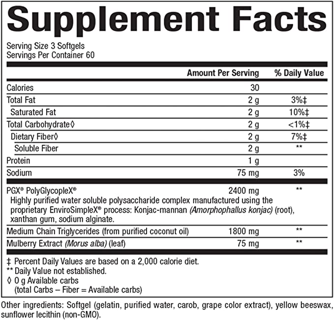 Natural Factors WellBetX® PGX® with Mulberry™, 180 Softgels