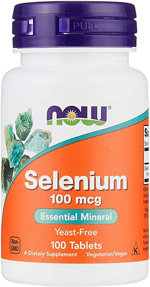 NOW Foods Selenium, 100 mcg, 100 Tablets