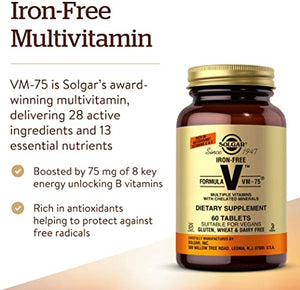 Solgar Formula VM-75® Iron-Free, 60 Tablets