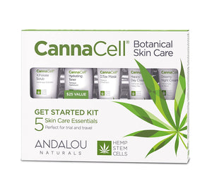 Andalou Naturals CannaCell® Botanical Skin Care Starter Kit, 5 Piece Kit