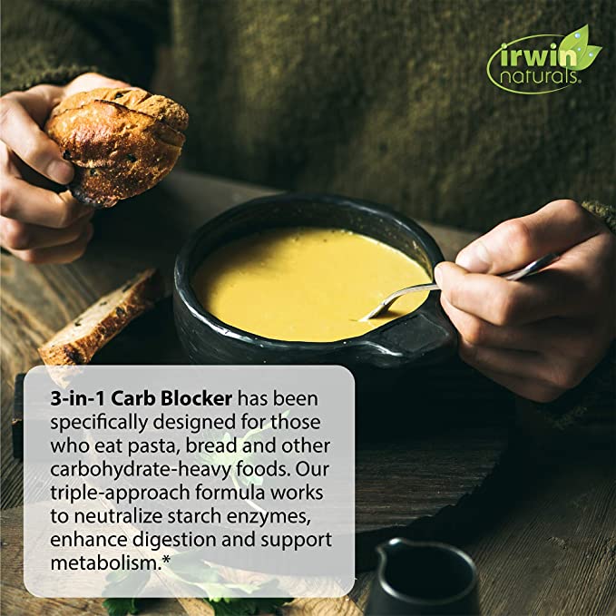 Irwin Naturals Maximum Strength 3-in-1 Carb Blocker®, 75 Liquid Softgels