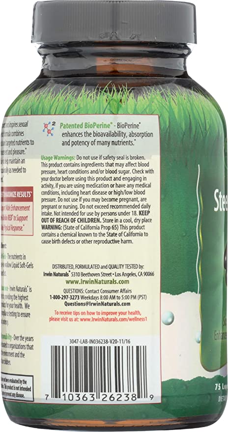 Irwin Naturals Steel-Libido®, 75 Liquid Softgels