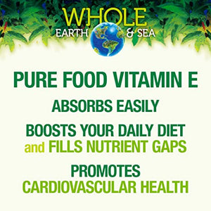Natural Factors Whole Earth & Sea® Sunflower Vitamin E, 268 mg, 90 Softgels
