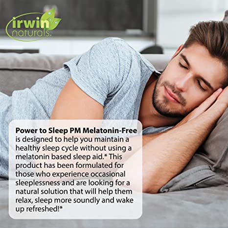 Irwin Naturals Power to Sleep PM Melatonin-Free - 50 Liquid Soft-Gels - Blend of Sensoril, Magnolia, Chamomile &amp; More - 16 Total Servings